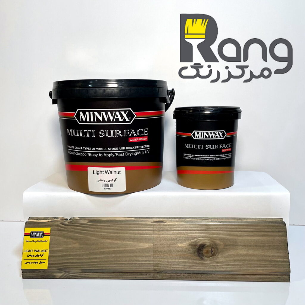 رنگ چوب گردویی روشن مینوکس 4 لیتری