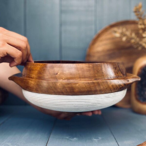 روغن ظروف چوبی گردویی