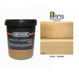 رنگ چوب پایه آب مینوکس ، کد کرم ، 1LT لیتری