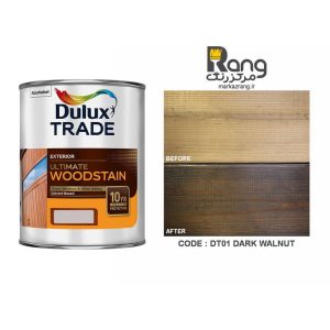 رنگ ترمووود دولوکس ، مدل Dark Walnut DT01 ، حجم 1LT لیتری