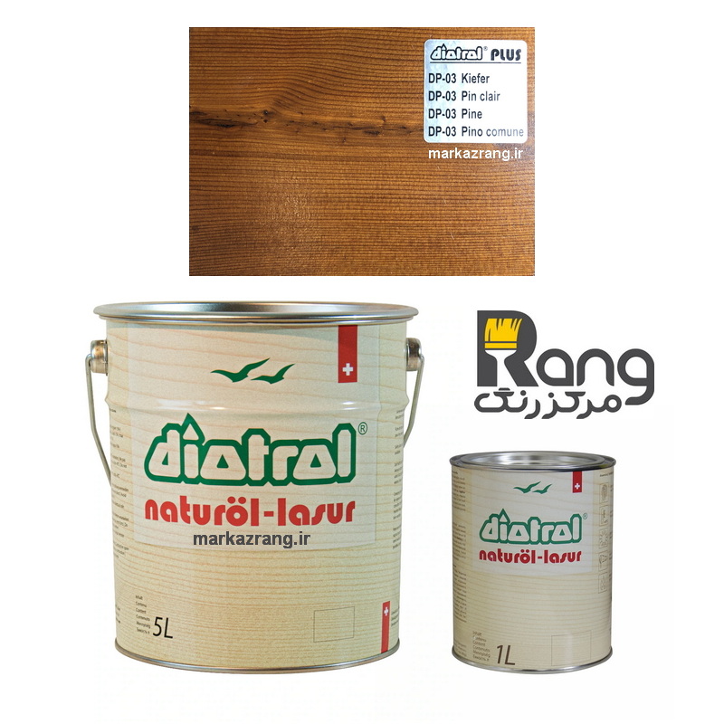 رنگ ترموود پایه روغن دیوترول Diotrol - کد: DP03 Pine - قوطی 1LT لیتری