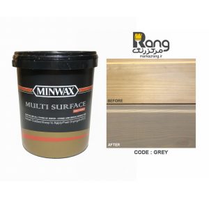 رنگ چوب پایه آب مینوکس ، کد طوسی ، 1LT لیتری