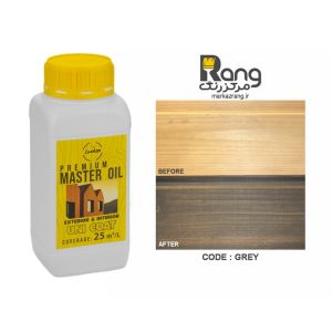 رنگ چوب گیاهی پریمیوم هامرز ، محافظت کامل با یک دست اجرا ، کد Grey طوسی ، 1LT لیتری