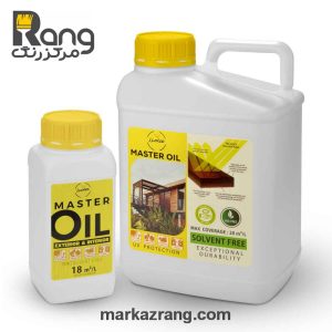 رنگ ترمووود گیاهی مستر اویل هامرز ، کد Brown قهوه‌ای ، 1LT لیتری