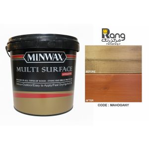 رنگ ترمووود پایه آب مینوکس ، کد ماهگونی ، 4LT لیتری