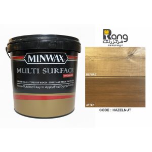 رنگ ترمووود پایه آب مینوکس ، کد فندقی ، 4LT لیتری