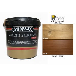 رنگ ترمووود پایه آب مینوکس ، کد تیک ، گالن 4LT لیتری