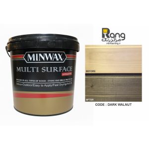 رنگ چوب گردویی تیره پایه آب، 4LT لیتری