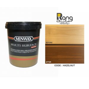 رنگ چوب فندقی پایه آب 1LT لیتری