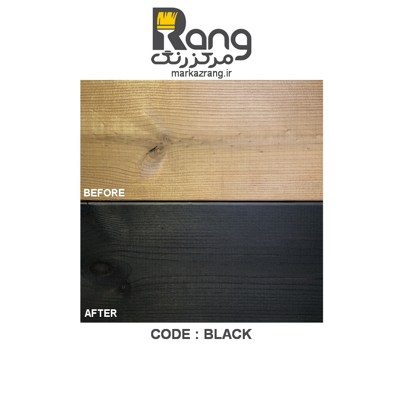 رنگ ترمووود گیاهی پریمیوم هامرز ، محافظت کامل با یک دست اجرا ، کد Black مشکی ، 5LT لیتری - Image 2