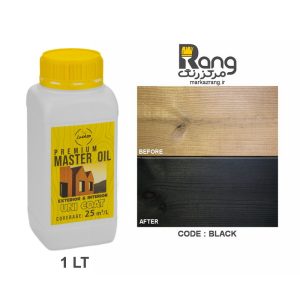 رنگ ترمووود گیاهی پریمیوم هامرز ، محافظت کامل با یک دست اجرا ، کد Black مشکی ، 1LT لیتری