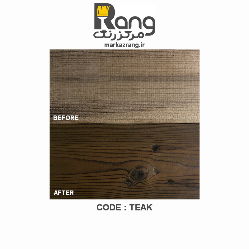 رنگ ترمووود گیاهی ترموشیلد هامرز ، سپر محافظ ترمووود ، کد Teak تیک ، 1LT لیتری - Image 2