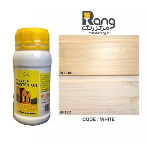 رنگ چوب گیاهی پریمیوم هامرز ، محافظت کامل با یک دست اجرا ، کد White سفید ، 250ml میلی