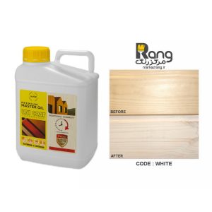 رنگ چوب گیاهی پریمیوم هامرز ، محافظت کامل با یک دست اجرا ، کد White سفید ، 5LT لیتری