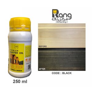 رنگ چوب گیاهی پریمیوم هامرز ، محافظت کامل با یک دست اجرا ، کد Black مشکی ، 250ml میلی
