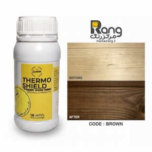 رنگ چوب گیاهی ترموشیلد هامرز ، سپر محافظ چوب ، کد Brown قهوه ای ، 250ml میلی